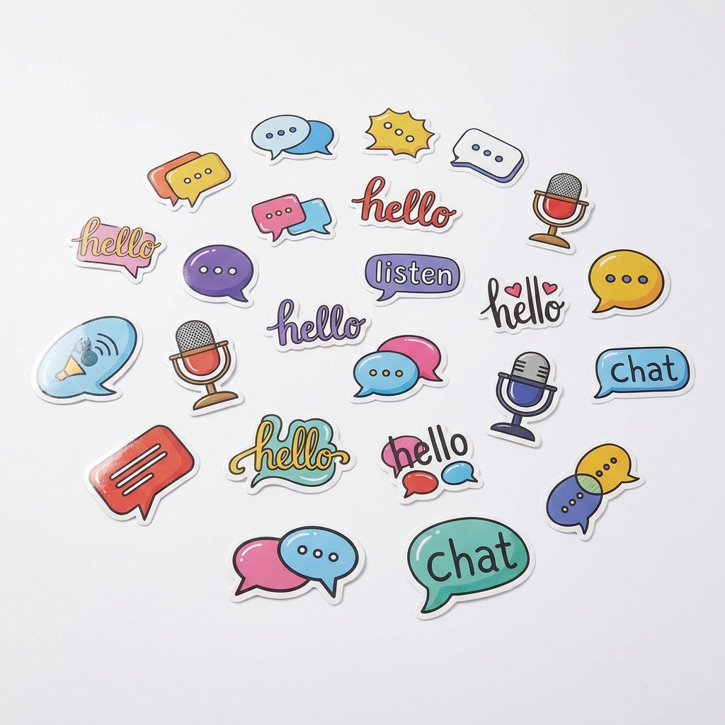 Logopädie Sticker Set (25 Stk)